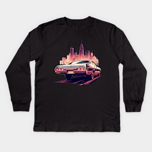 70s Chevrolet Impala Kids Long Sleeve T-Shirt